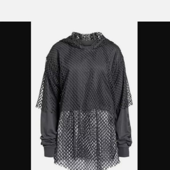 IVY PARK Double Layer Mesh Net Shirt Hoodie - Picture 3 of 6